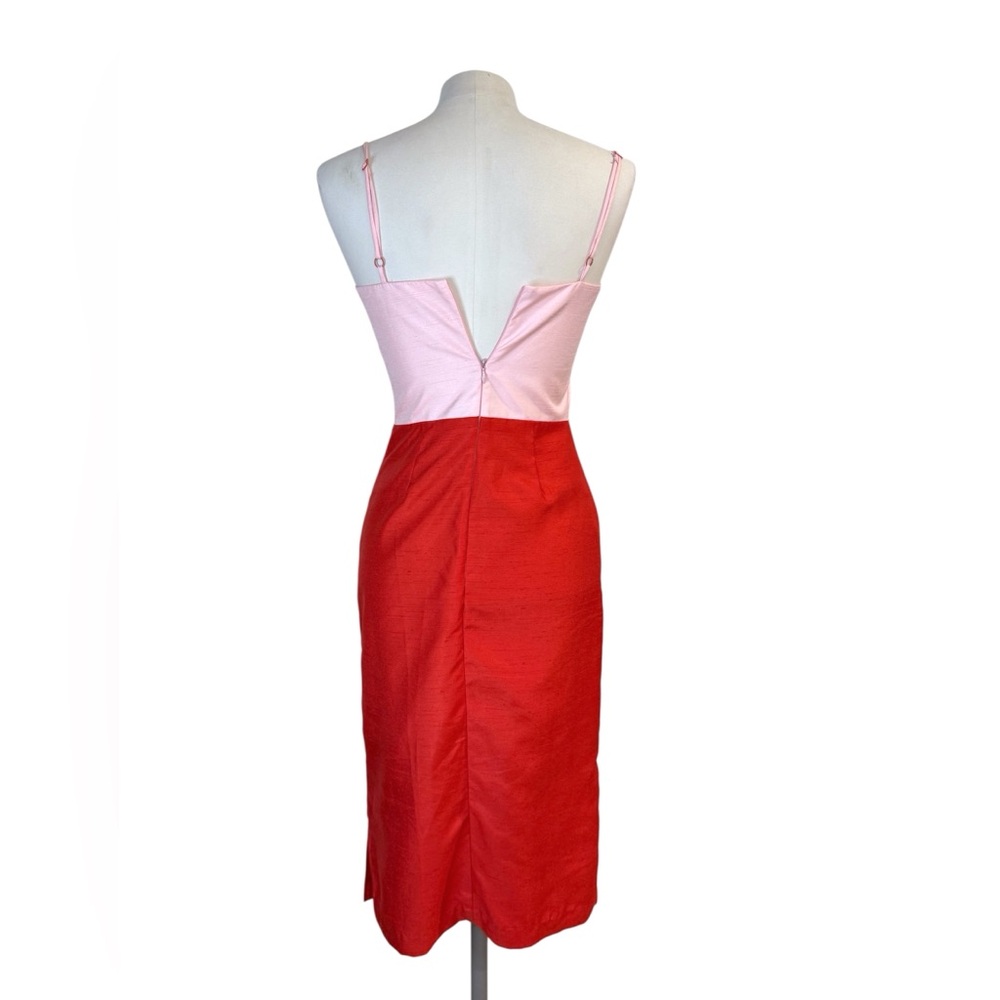 STAUD Pink Red Enzo Two Tone Dress size XS - Picture 6 of 13